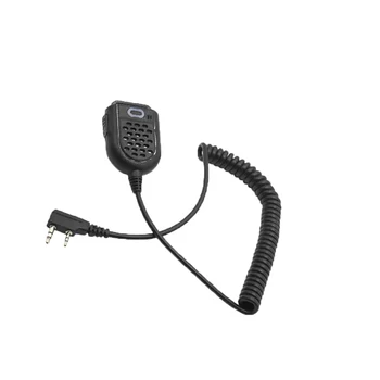 2 Pin Walkie-talkie Clip-on микрофон микрофон с етикет скоба двупосочно радио замяна части замяна замяна на части за Baofeng UV5R V2 - Изображение 1  