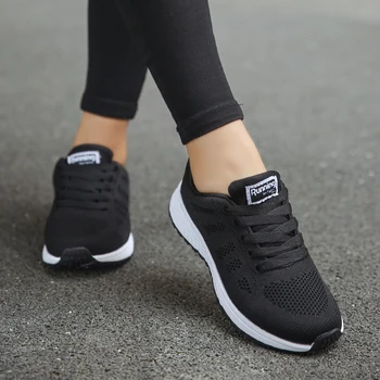 2023 Летни маратонки на открито Женски пешеходни маратонки за джогинг Черни спортни обувки Жена въздушна възглавница обувки за бягане за жени - Изображение 1  