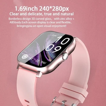 2023 Нов смарт часовник жени мода Bluetooth повикване часовник фитнес тракер водоустойчив спортни дами мъже смарт часовник за Android IOS - Изображение 2  