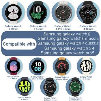 20mm Каишка за часовник за Samsung galaxy Watch 6 5 4 40mm 44mm Найлонова гривна Galaxy Watch 6/5 pro 45/4 Classic 43mm 42mm 46mm 47mm - Изображение 2  