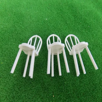 20pcs 1/25 мащаб пластмасови миниатюрни модел стол DIY сградаПроизводствени материали вътрешни мебели - Изображение 2  