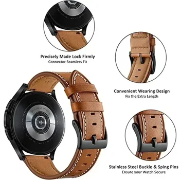 22mm кожена каишка за часовник за Zeblaze GTS 3 Plus Smart Wriststrap Quick Releas гривна за Zeblaze GTS 3 Аксесоари за часовници - Изображение 2  