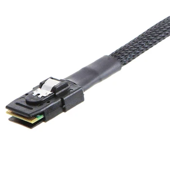 2X MINI SAS HD към MINI SAS 36PIN адаптерен кабел SFF-8644 към SFF-8087 сървърен твърд дисков кабел 12Gbps 3.33TF / 1M - Изображение 2  