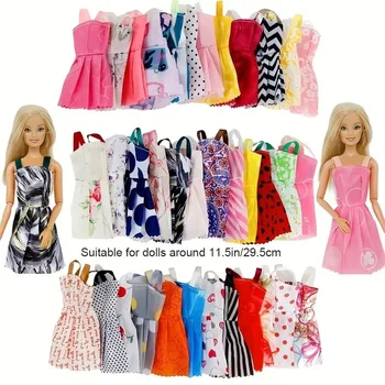 30cm момиче рокля принцеса кукла облекло аксесоари принцеса кукла облекло бижута и аксесоари за обувки 32 парче комплект случаен - Изображение 2  