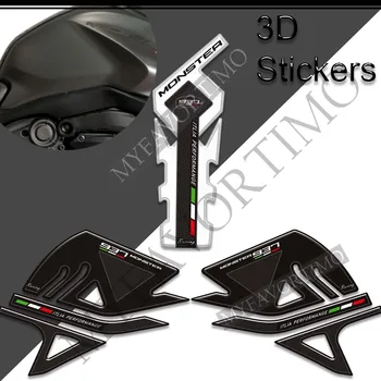 3D мотоциклет стикер за Ducati Monster 937 Decals Комплект газьол Коляно защита резервоар Pad Grips 2021 2022 Аксесоари - Изображение 2  