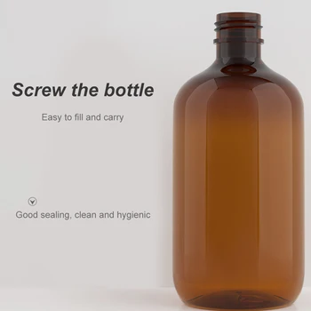 500ml PET многократна празна бутилка шампоан лосион преса помпа грим дозатор пластмасов контейнер, дълбоко зелен - Изображение 2  