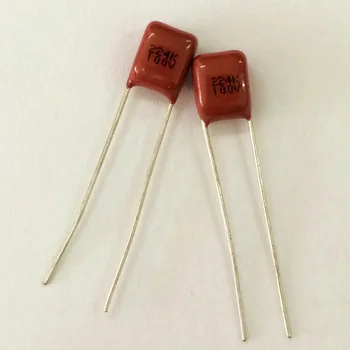50pcs CBB кондензатор 224 100V 224k 0.22uF 220nF P5 метализиран полипропиленов филмов кондензатор - Изображение 1  