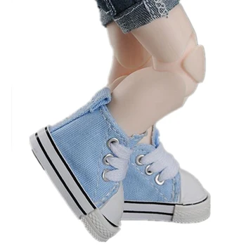 5cm Модни обувки за кукли за руска кукла Ежедневни платнени обувки за BJD кукла Мини играчки обувки маратонки 1/6 кукла аксесоари - Изображение 2  