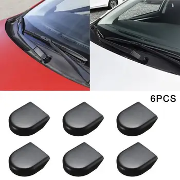 6 бр / комплект черна подмяна на капачката на главата на рамото на чистачките за Toyota Yaris Corolla Verso Auris аксесоари за кола - Изображение 1  