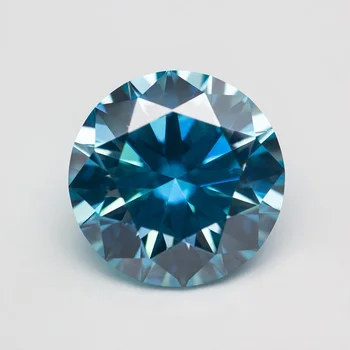 8 сърца и стрелки Отличен сапфирено син цвят GRA сертифициран Moissanite кръгъл диамант нарязани Pass диамант тестер - Изображение 2  