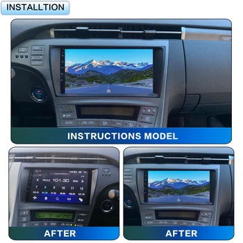 9 инча за Toyota Prius XW30 2009-2015 Android кола радио мултимедия видео плейър аудио стерео плейър навигация Carplay - Изображение 2  