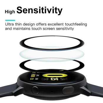 9D извит край екран протектор за Samsung Galaxy Watch 5 Pro 45mm защитно фолио за Galaxy Watch Active 4 2 40mm 44mm филм - Изображение 2  