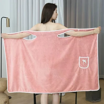 And Soft Female Shower Towel Women Lady Adults Bathroom Home Towels Wearable For Bathrobe Sauna Dress Bath Textiles - Изображение 1  