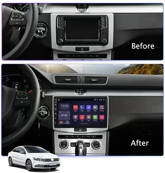 Android 13.0 За Volkswagen VW Passat B6 B7 CC 2007 - 2016 Мултимедиен плейър Carplay Auto Video Car Radio GPS DSP WIFI 4G BT - Изображение 2  