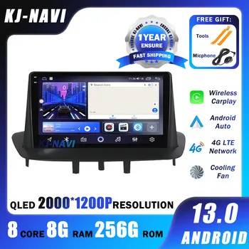 Android 13 За Renault Megane 3 Fluence Samsung SM3 2008 - 2014 Мултимедиен плейър DSP CarPlay GPS Car Radio - Изображение 1  