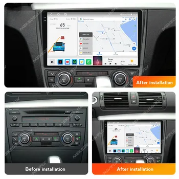 Android Car Radio Мултимедия GPS навигация Безжичен Carplay Auto За BMW Серия 1 E81 E82 E87 E88 AT 2004 - 2012 4G LTE + 5G WiFi - Изображение 2  