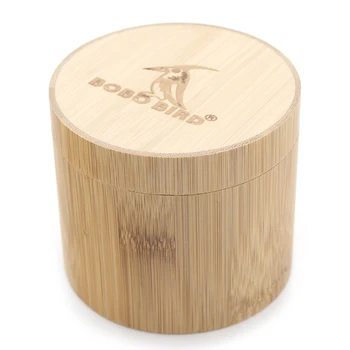 BOBO BIRD подарък бамбук часовник кръгъл случай твърд бамбук кръгла кутия най-високо качество цилиндър бижута комплект съхранение случай - Изображение 2  