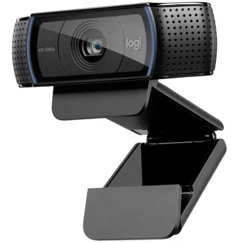 C920 PRO HD уеб камера 1080p видео със стерео аудио за Logitech - Изображение 1  