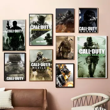 Call of Duty Класически аниме плакат самозалепващ се арт плакат ретро крафт хартия стикер DIY стая бар кафе реколта декоративни - Изображение 1  