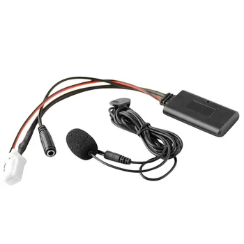 Car Bluetooth 5.0 Aux входен аудио кабелен микрофон Хендсфри адаптер 8Pin щепсел за Силфи Тиида - Изображение 1  