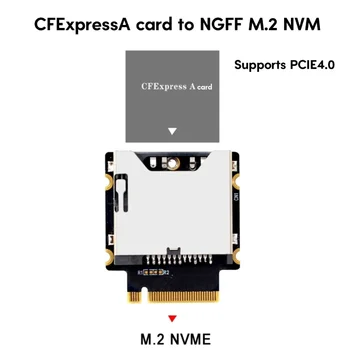 CFExpress A до M.2 NVMe конвертор за пренос на данни Поддръжка на карти PCIE3.0 разширителен адаптер с висока скорост - Изображение 2  