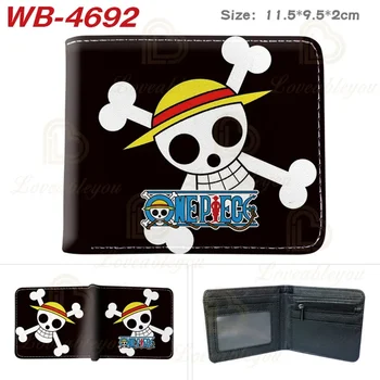Choppe One Piece Money Clip Wallet Black Luffy Zoro PU Fold Wallets Kids Coin Purse Men Woman Short Card Bag for Birthday Gift - Изображение 2  