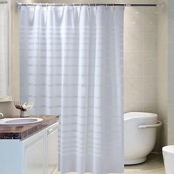 Clear завеса за душ водоустойчиви завеси за баня прозрачна баня плесен PEVA Начало Лукс с куки - Изображение 1  