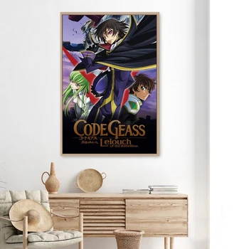 Code Geass - Lelouch of the Rebellion Плакати, театрални аниме телевизионни сериали, Canvas Print Персонализиран филмов плакат, гореща нова драма в Япония - Изображение 1  