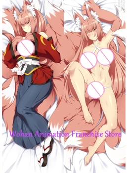 Dakimakura аниме калъфка за възглавница Fox Girl възглавница покритие Хелоуин коледна украса 2023 - Изображение 2  