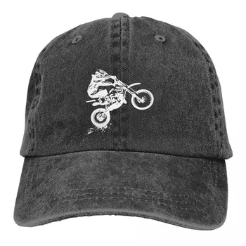 Dirt Bike Motocross Motor Sport Многоцветна шапка Peaked Дамска шапка Bike Fly Персонализирани шапки за защита на козирката - Изображение 1  