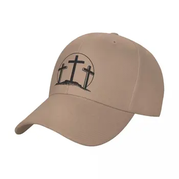 Fashion Трите кръста бейзболна шапка за мъже жени регулируема Исус Христос религия шофьор на камион шапка на открито - Изображение 2  