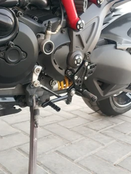 FXCNC мотоциклетни задни седалки Заден комплект за крака Педал Подложка за крака Подложки за крака за DUCATI Diavel Carbon 2011 2012 2013 2014 2015 - Изображение 2  