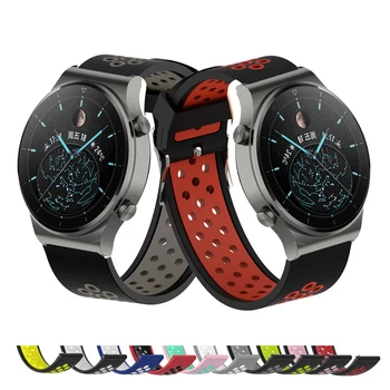 Gear S3 каишка за часовник за Samsung Galaxy Watch 3 45mm 46mm лента за китка колан за Huawei Watch Gt 2 3 46mm GT2 GT3 Pro гривна - Изображение 2  