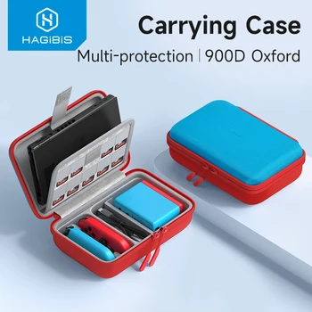  Hagibis Switch калъф за носене на Nintendo Switch / OLED преносима пълна защита, носеща пътна чанта за Switch Console Game Card - Изображение 1  