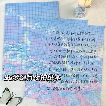 IFFVGX B5 30 листа преносима книга с памет за запаметяване на синьо море планина Fuji Memo Pad бележник канцеларски училищни пособия - Изображение 1  