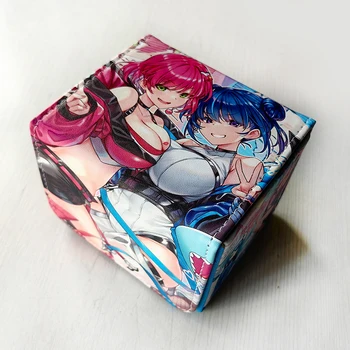 Ins карикатура Yu-Gi-Oh! Evil Twin Cortex Card Collection Box Ws Opcg Dtcg Leather High End Board Game Card Storage Box Подаръчни играчки - Изображение 2  