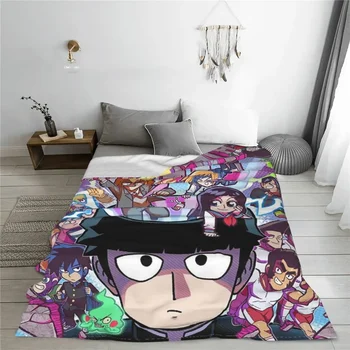 Kageyama Shigeo плетено одеяло Velvet Mob Psycho 100 Super Soft Throw одеяло за спалня разтегателен диван килим - Изображение 2  