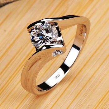 LMNZB Fine Rose Gold Цвят Тибетски сребърен пръстен Луксозен кубичен цирконий сватбена лента пръстени за жени модни аксесоари - Изображение 2  