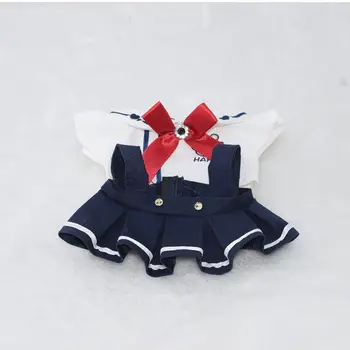 Lovely Doll Clothes Dolls Accessories Cotton Doll Uniform Skirt Pants with Ties Decoration Doll T-shirt 20cm Cotton Doll - Изображение 2  