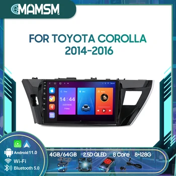 MAMSM безжичен CarPlay Android Auto радио за Toyota Crolla 2014 2015 2016 кола 4G мултимедиен плейър навигация GPS 2din 10 инча - Изображение 1  