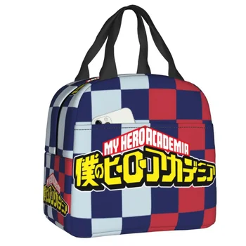 My Hero Academia Logo Топлоизолирани чанти за обяд Жени аниме преносим контейнер за обяд за училище многофункционална кутия за храна - Изображение 1  