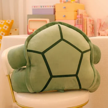 Net червена костенурка черупка възглавница табла възглавница офис лумбална седалка обратно възглавница момичета спящ диван хол спалня дома подарък - Изображение 2  