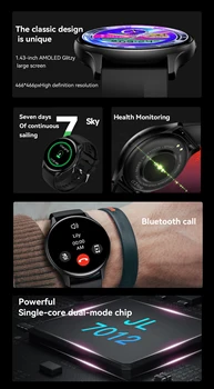 NFC HK89 Смарт часовник AMOLED сензорен екран водоустойчив отговор повикване здравен мониторинг спортен смарт часовник за Android IOS смартфон - Изображение 2  