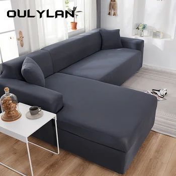 Oulylan водоустойчив диван покрива 1/2/3/4 места жакард твърди диван покритие L форма диван покритие протектор пейка покрива - Изображение 1  