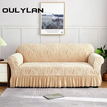 Oulylan дебела катионна пола диван покритие единична двойна триместна еластична ол инклузив прахоустойчив диван капак - Изображение 1  