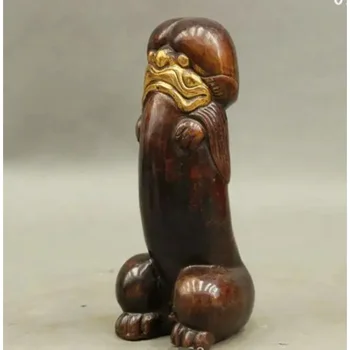 Pixiu форма статуя на пениса, статуя на лъв и звяр, злато и мед древна китайска култура, 30% отстъпка - Изображение 1  