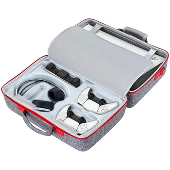 PS5 Игрова конзола EVA чанта Преносим преносим преносим контролер за игри аксесоари Чанта за съхранение Crossbody чанта компресия устойчиви - Изображение 2  