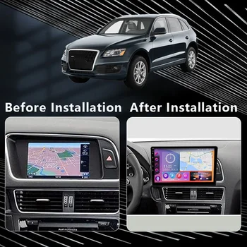 QSZN За Audi Q5 8R 2008 -2017 2K QLED Android 13 Автомобилно радио Мултимедиен видео плейър GPS AI Voice CarPlay Head Unit 4G DSP стерео - Изображение 2  