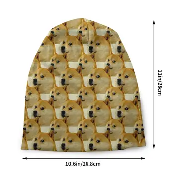 Shiba Inu Doge Cheems Meme Slouchy Beanie Men Women Custom Outdoor Winter Warm Skullies Beanies Hats Adult Knit Bonnet Cap - Изображение 2  