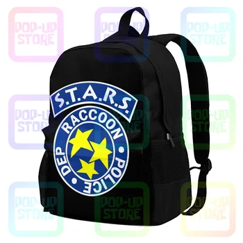 Stars Logo Resident Raccoon City Police Dep Evil Голям капацитет раница пътуване плуване спортна чанта училище спортна чанта - Изображение 1  
